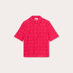 Chemise broderie anglaise rose fushia femme