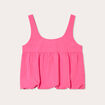 Crop top avec noeud rose fushia femme