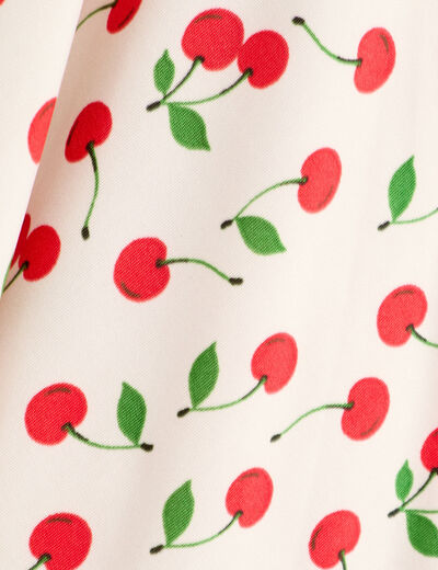 Robe évasée bretelles blanc femme