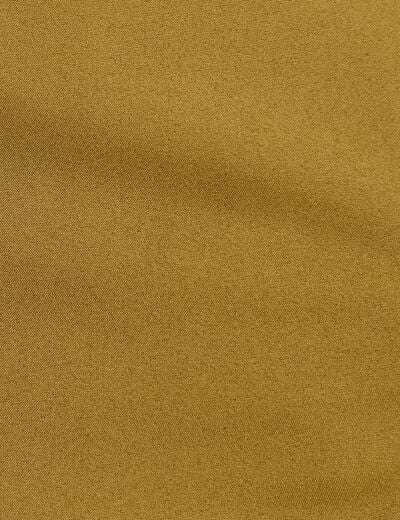 Pantalon cigarette ceintur&eacute; vert kaki femme