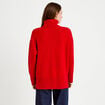 Pull col roul&eacute; manches longues rouge femme