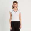 T-shirt manches courtes blanc femme