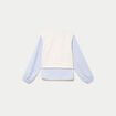 Pull chemise 2-en-1 ecru femme