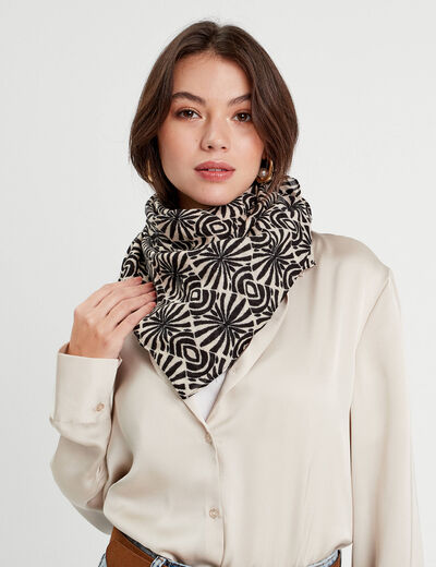 Foulard noir femme