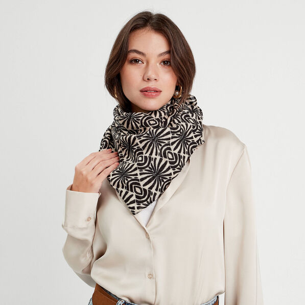 foulard noir femme Foulard noir femme