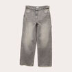 Jeans large avec pattes denim gris femme