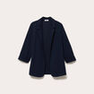 Veste blazer manches 3/4 bleu marine femme