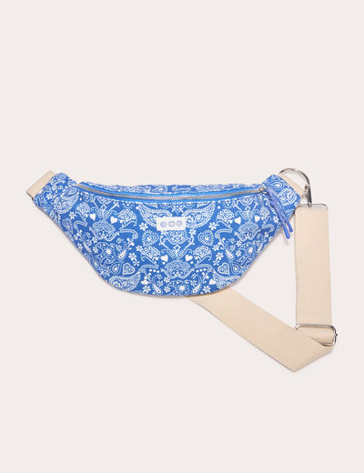 Sac banane bleu femme