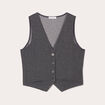Veston sans manches gris femme