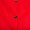 Gilet sans manches effet polaire rouge femme