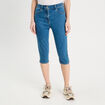 Jeans capri denim stone femme