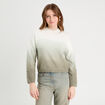 Pull manches longues vert pastel femme