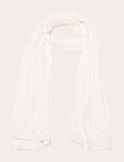 Foulard blanc femme