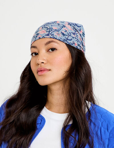 Foulard bleu femme