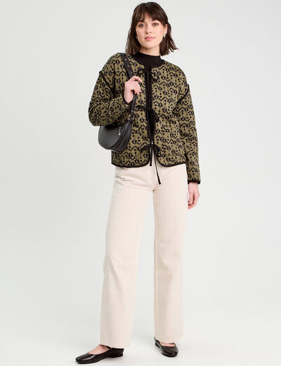 Veste matelassée vert femme