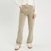 Jeans regular 5 poches vert pastel femme