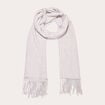 Foulard avec franges gris clair femme