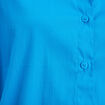 Chemise manches longues bleu femme
