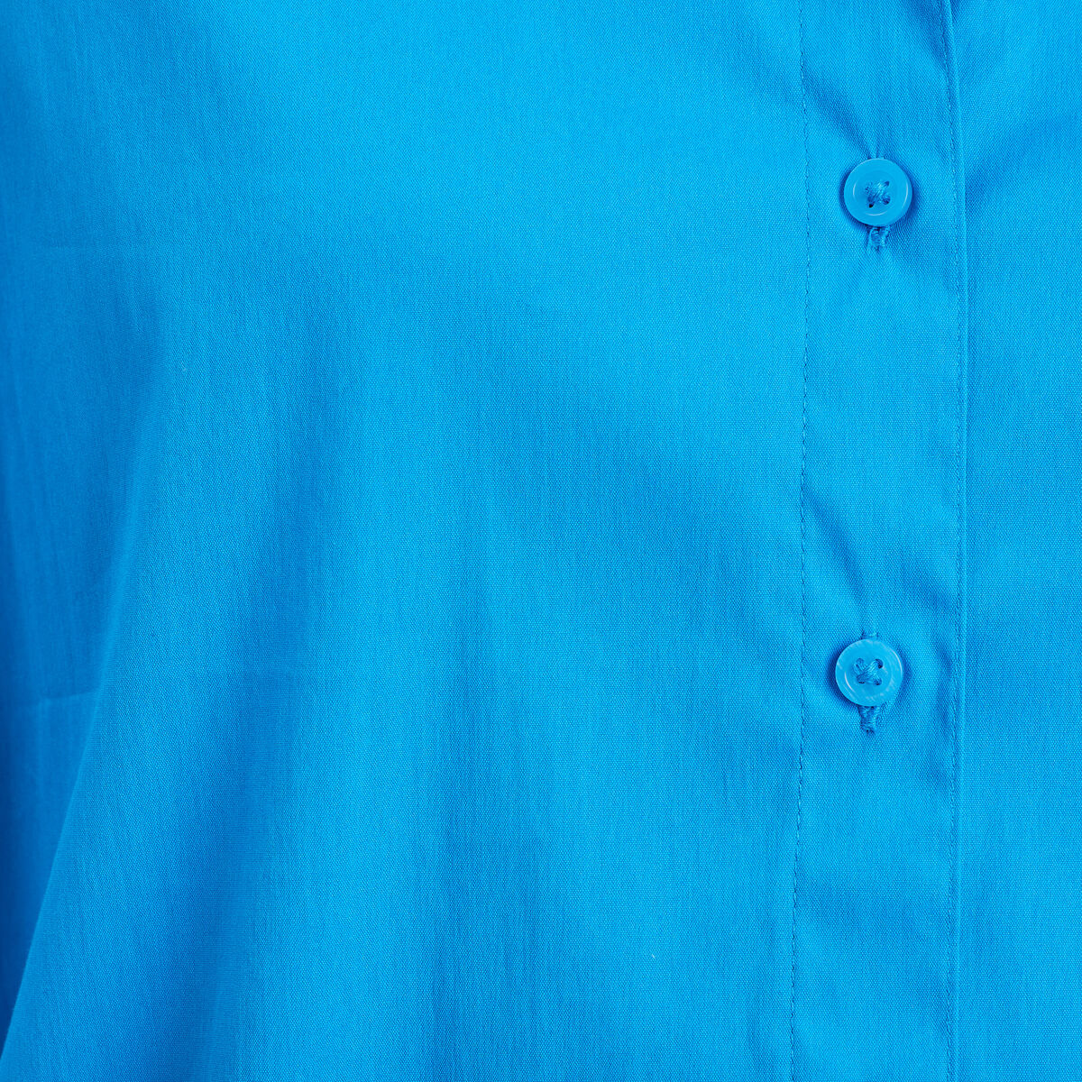 Chemise manches longues bleu femme