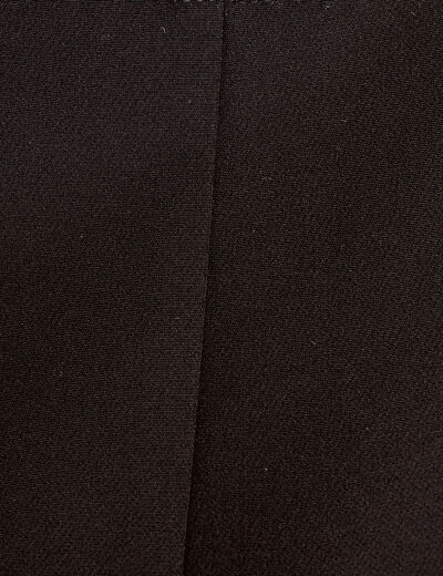 Robe chasuble évasée bretelles noir femme
