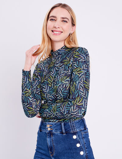 T-shirt manches longues noir femme