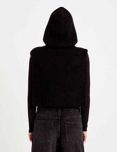 Cache-cou noir femme