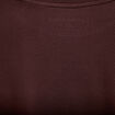 T-shirt col rond manches courtes marron fonc&eacute; femme