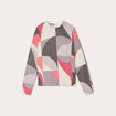 Pull manches longues gris clair femme