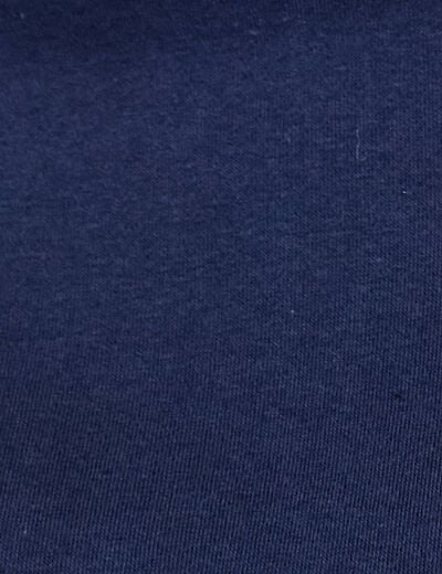 Sweat bi-mati&egrave;re manches longues bleu marine femme