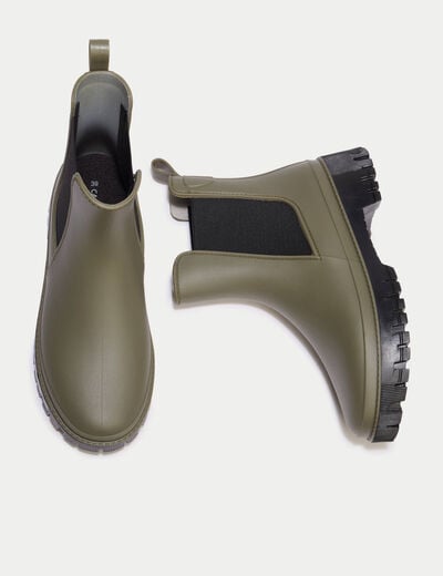 Bottes vert kaki femme