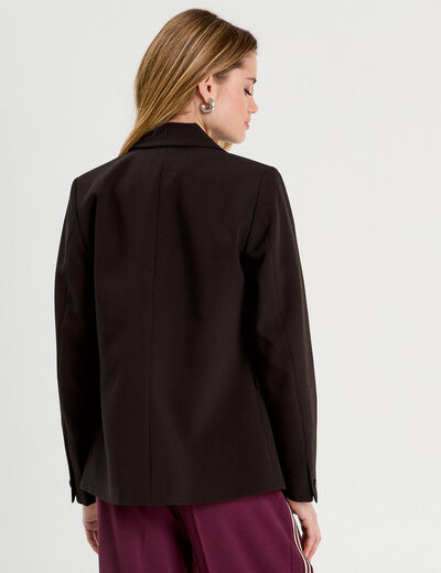 Veste esprit tailleur noir femme
