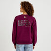 Sweat droit manches longues violet fonc&eacute; femme