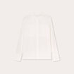 Chemise détails satin ecru femme