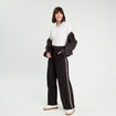 Pantalon large style jogging noir femme
