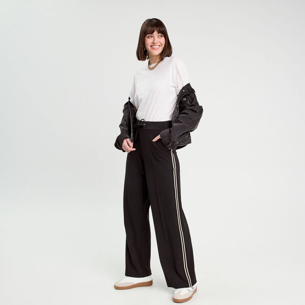 pantalon large style jogging noir femme Pantalon large style jogging noir femme