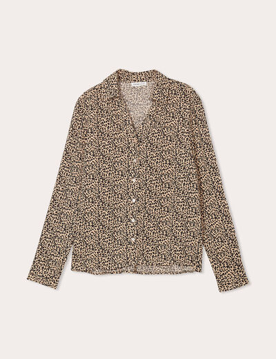 Chemise manches longues ecru femme