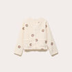 Gilet brod&eacute; effet polaire blanc femme