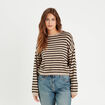 Pull manches longues sable femme