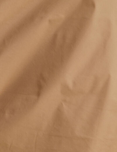 Parka à capuche réversible camel femme