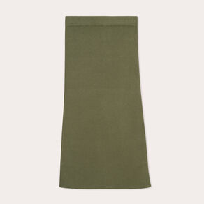 jupe tricot midi droite vert kaki femme Jupe tricot midi droite vert kaki femme