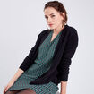 Gilet manches longues noir femme
