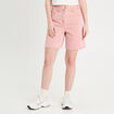 Bermuda large rose clair femme