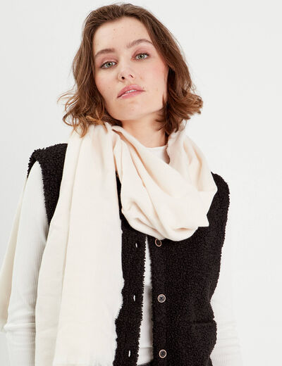 Foulard ecru femme