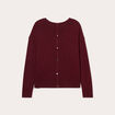 Pull manches longues bordeaux femme