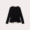Gilet p&eacute;plum noir femme