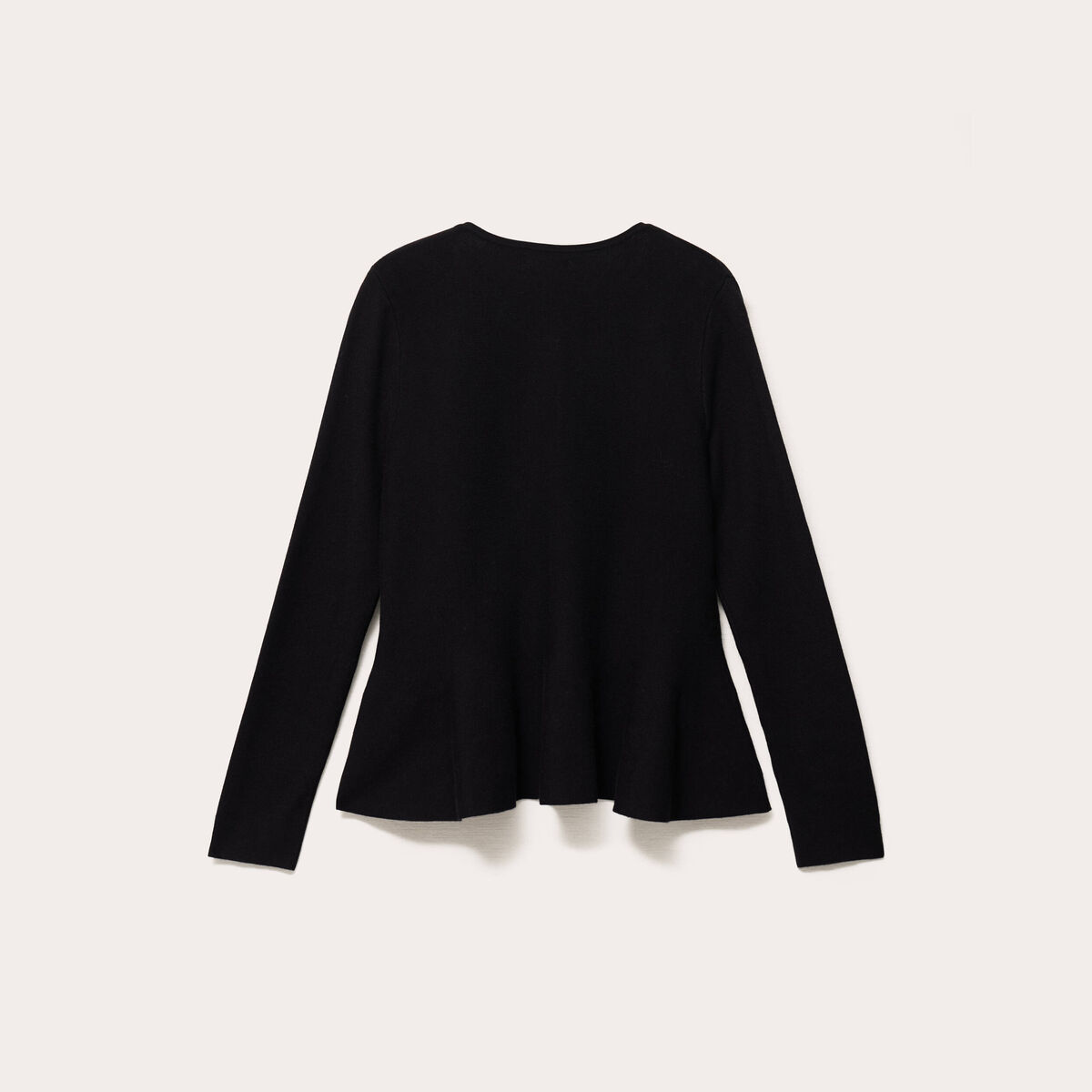 Gilet p&eacute;plum noir femme