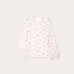 Blouse manches volants ecru femme