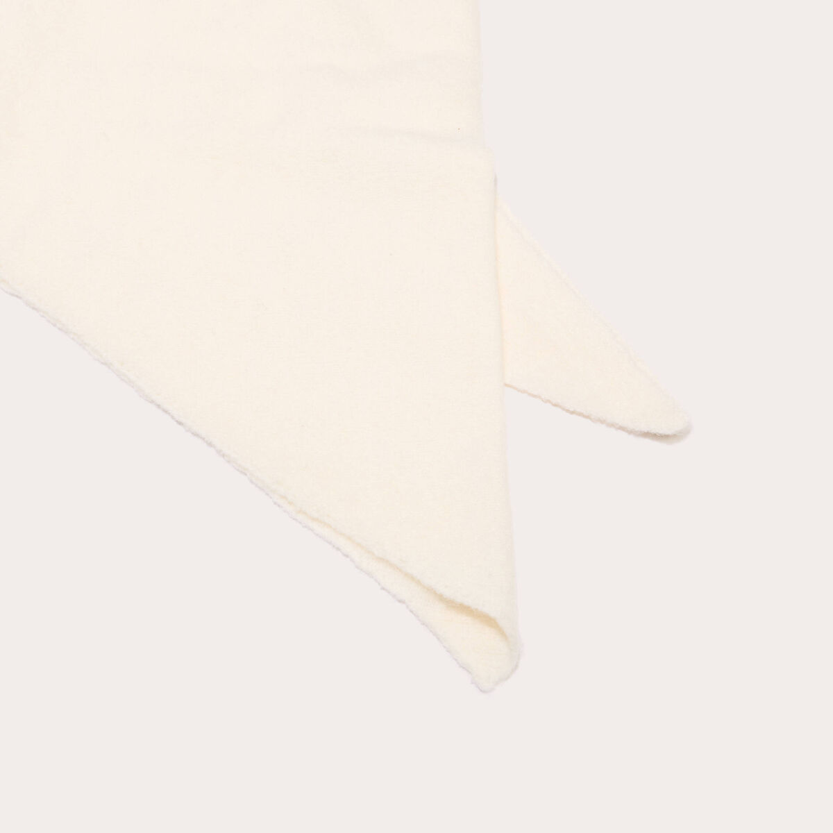 Foulard triangle ecru femme