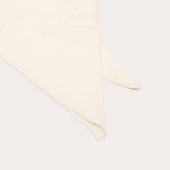 Foulard triangle ecru femme