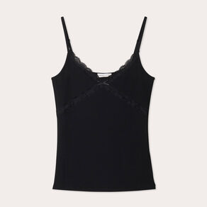 debardeur details dentelle noir femme Débardeur détails dentelle noir femme